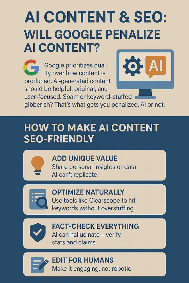 Google welcomes AI, as long as content is useful. SEO is about value—not your tools.